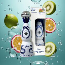 HUMO Azul 15000 Bocs 20mL Előre Töltött E-liquid Tartállyal Egyszerhasználatos E-cigaretta Passiógyümölcs-Kivi-Guava Jégkék