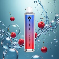 Hayati Pro Max 4000 Böf Elszívható E-cigaretta Kék Málna-Cseresznye Íz, 1400mAh erős akkumulátorral