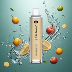 Hayati Pro Max 4000 Puff Eldobható E-cigaretta Krém Dohány Ízű, 1400mAh Akkumulátor, Kristály Megjelenés