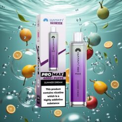 Hayati Pro Max 4000 Puff Eldobható E-cigaretta Nyári Álom Kristály Megjelenésű, 1400mAh erős akkumulátorral