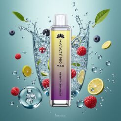 Hayati Pro Max 4000 Puff Eldobható E-cigaretta Ribizli Limonádé – Dupla 1.1 Ohm Mesh Coil