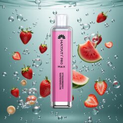 Hayati Pro Max 4000 Puffs Eldobható E-cigaretta Eper-Görögdinnye Ízű, 1400mAh Akkumulátor