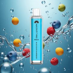 Hayati Pro Max 4000 Puffs Eldobható E-cigaretta Kék Savanyú Málna, 1400mAh erős akkumulátorral