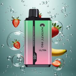 Hayati Pro Ultra 15000 Puff Kiwi Banán Ízesítésű 2 12ml E-Liquid Kapacitású Eldobható E-cigaretta