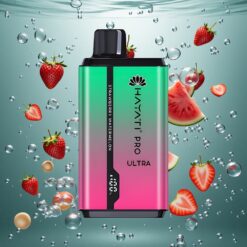 Hayati Pro Ultra 15000 Puffs E-Liquid 24ml Eldobható E-cigaretta Eper-Görögdinnye Ízű