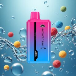 Hayati Pro Ultra 15000 Puffs Eldobható E-Cigi 850mAh Akkumulátorral Kék Málna Gumicukor Ízű