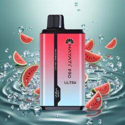 Hayati Pro Ultra 15000 Puffs Eldobható E-Cigi Görögdinnye Jég (12ml E-Liquid Kapacitás)