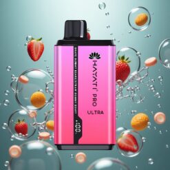 Hayati Pro Ultra 15000 Puffs Eldobható E-cigaretta 850mAh Akkumulátorral Málna Gumi Medve Íz