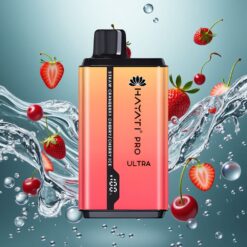 Hayati Pro Ultra 15000 Puffs Elszívható E-Cigi Eper Áfonya Cseresznye-Cseresznye Jég 2 12ml E-Liquid Kapacitású