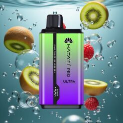Hayati Pro Ultra 15000 Puffs Elszívható E-cigaretta 2 12ml E-Liquid Kapacitású Kivi Szőlő Málna Ízű