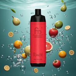 RandM Fumot Shisha 10000 Puffs Eldobható E-cigaretta – 18ml Előre Töltött E-liquid – Bad Blood (Rossz Vér)