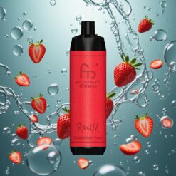 RandM Fumot Shisha 10000 Puffs Eldobható E-cigaretta 18ml Előre Töltött E-liquidgel – Eper Puncs