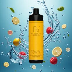 RandM Fumot Shisha 10000 Puffs Eldobható E-cigaretta Kék Málna Limonádé Ízű 18ml Előre Töltött E-liquiddel