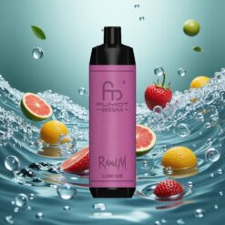 RandM Fumot Shisha 10000 Puffs Eldobható E-cigaretta Lush Ice (Leddiós, 18ml Előre Töltött E-liquiddel)