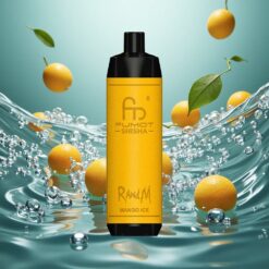 RandM Fumot Shisha 10000 Puffs Eldobható E-cigaretta Mango Jég 18ml Előre Töltött E-liquiddel