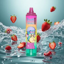 RandM Fumot Tornado 15000 Puffs Egyszerhasználatos E-cigaretta Eper Jég 25ml Folyadékkapacitás