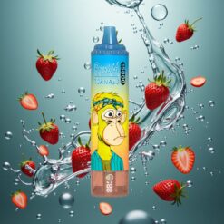 RandM Fumot Tornado 15000 Puffs Eldobható E-cigaretta Eper 25ml LCD Kijelzős