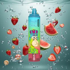 RandM Fumot Tornado 15000 Puffs Eldobható E-cigaretta Eper-Görögdinnye Íz 25ml Folyadékkapacitással