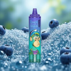 RandM Fumot Tornado 15000 Puffs Újratölthető Eldobható Vape Áfonya Jéggel LCD Kijelzős