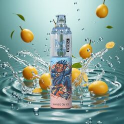 RandM Fumot Tornado 7000 Puffs Egyhasználatos E-cigaretta Mango Jéggel, 850 MAH Akkumulátor