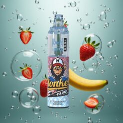 RandM Fumot Tornado 7000 Puffs Egyszerhasználatos E-cigaretta Eper-Banán Íz, 14 ML E-liquid, Légáram-Szabályozható