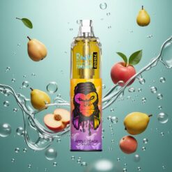 RandM Fumot Tornado 7000 Puffs Eldobható E-cigaretta Alma-Őszibarack-Körte, 14 ML E-liquid, Air-Adjustable