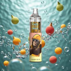 RandM Fumot Tornado 7000 Puffs Eldobható E-cigaretta Gumimaci Íz, 14 ML E-liquid, Légáramlás-Szabályozó