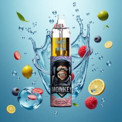 RandM Fumot Tornado 7000 Puffs Eldobható E-cigaretta Kék Málna Limonádé 14 ML E-liquid-lel