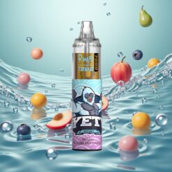 RandM Fumot Tornado 7000 Puffs Eldobható E-cigaretta Őszibarack-Kékáfonya Candy 14 ML E-liquiddel