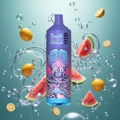 RandM Fumot Tornado 9000 Puffs Egyhasználatos E-cigaretta Görögdinnye Brazz Jég 18 mL E-liquiddel