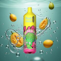 RandM Fumot Tornado 9000 Puffs Egyhasználatos E-cigaretta Hármas Manga 18 mL E-liquiddel és RGB Kijelzővel