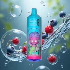 RandM Fumot Tornado 9000 Puffs Egyhasználatos E-cigaretta Áfonya-Málna Íz, 18 mL E-likvid Kapacitás