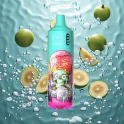 RandM Fumot Tornado 9000 Puffs Eldobható E-cigaretta Guava Jég 18 mL E-liquiddel, Mesh Coil, RGB Kijelzővel, 54 Ízvariációval