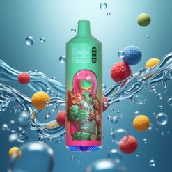 RandM Fumot Tornado 9000 Puffs Eldobható E-cigaretta Kék Áfonya Kush 18 mL E-liquiddel, Mesh Coil