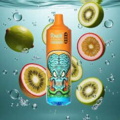 RandM Fumot Tornado 9000 Puffs Eldobható E-cigaretta Kivi Passiógyümölcs Guava 18 mL E-liquid Kapacitással