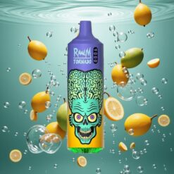 RandM Fumot Tornado 9000 Puffs Eldobható E-cigaretta Manga, 18 mL E-liquiddel, Mesh Coil, RGB Kijelzővel