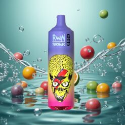 RandM Fumot Tornado 9000 Puffs Eldobható E-cigaretta Skittles Íz 18 mL E-liquid Kapacitással