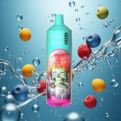 RandM Fumot Tornado 9000 Puffs Kékes Savanyú Málna Elasztikus Hálós Coil-típusú Elektromos Cigaretta