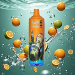 RandM Fumot Tornado 9000 Puffs Narancs Szóda Ízű 18 mL E-liquid Kapacitású Eldobható E-cigaretta